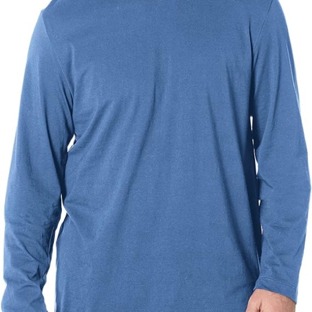 NWT!! Van Heusen Blue Long Sleeve Tee Classic Crew Neck